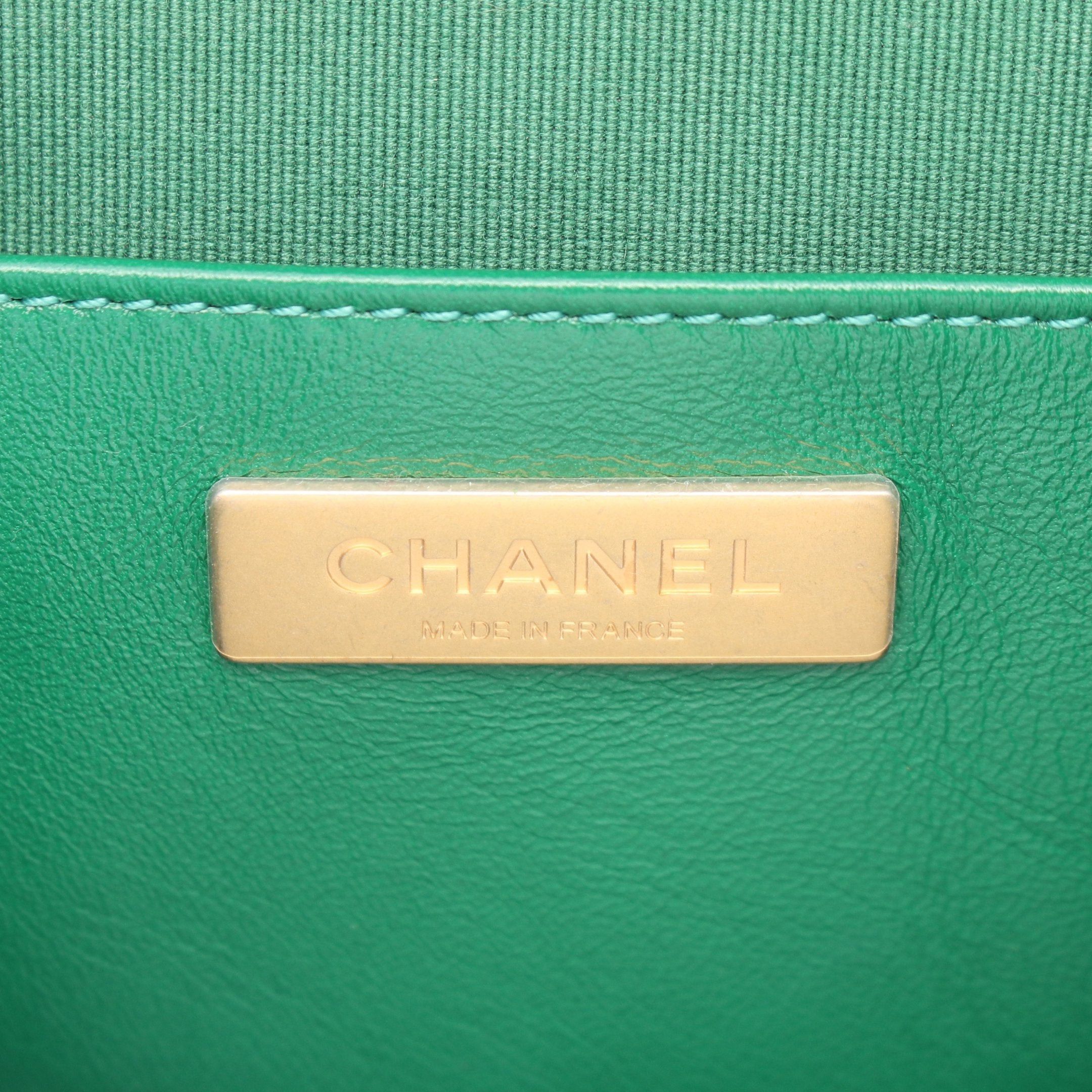 Chanel Chanel Matelasse Small Top Handle Chain Shoulder Bag Leather Green Gold Hardware Size ONE SIZE - 4 Thumbnail