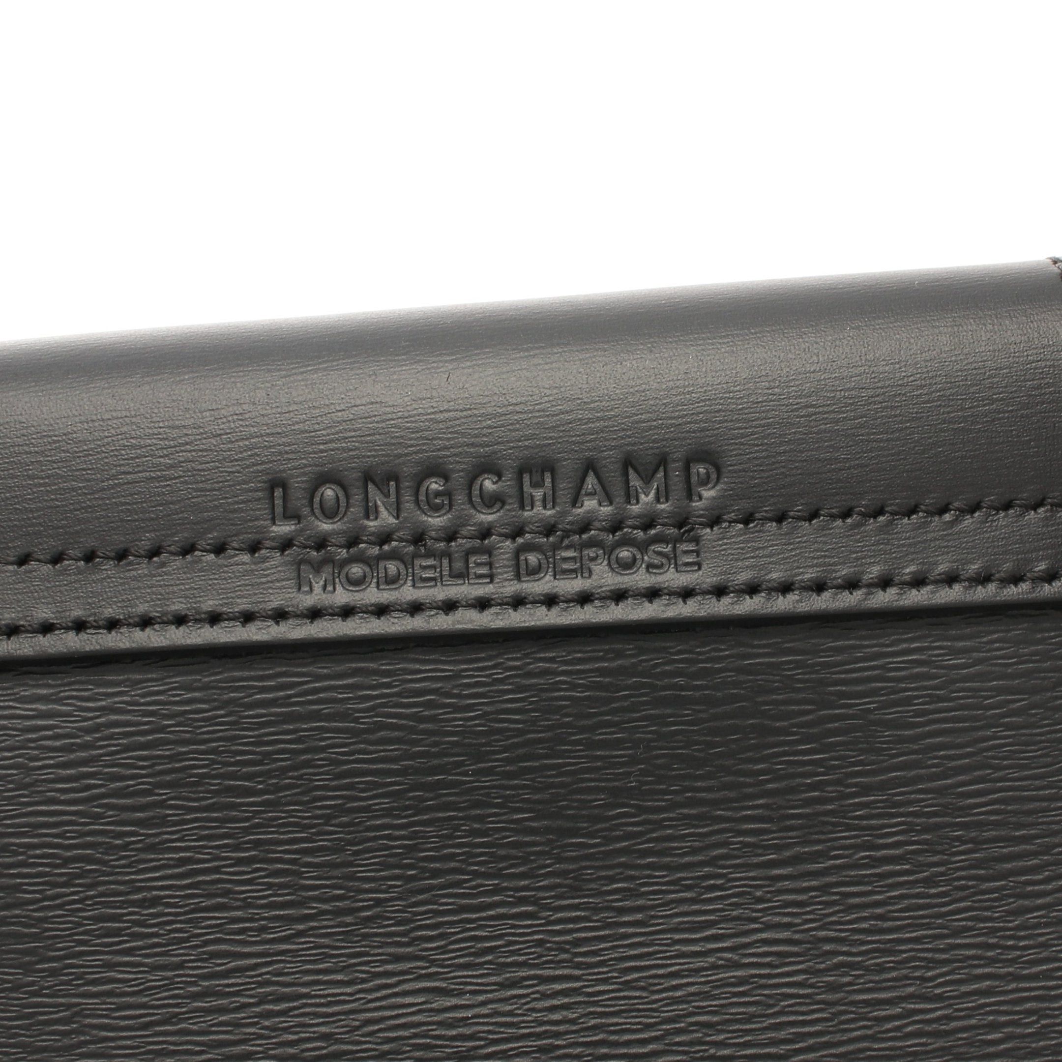 Longchamp Longchamp Le Preage City Shoulder Bag Tote Leather Black Size ONE SIZE - 4 Thumbnail