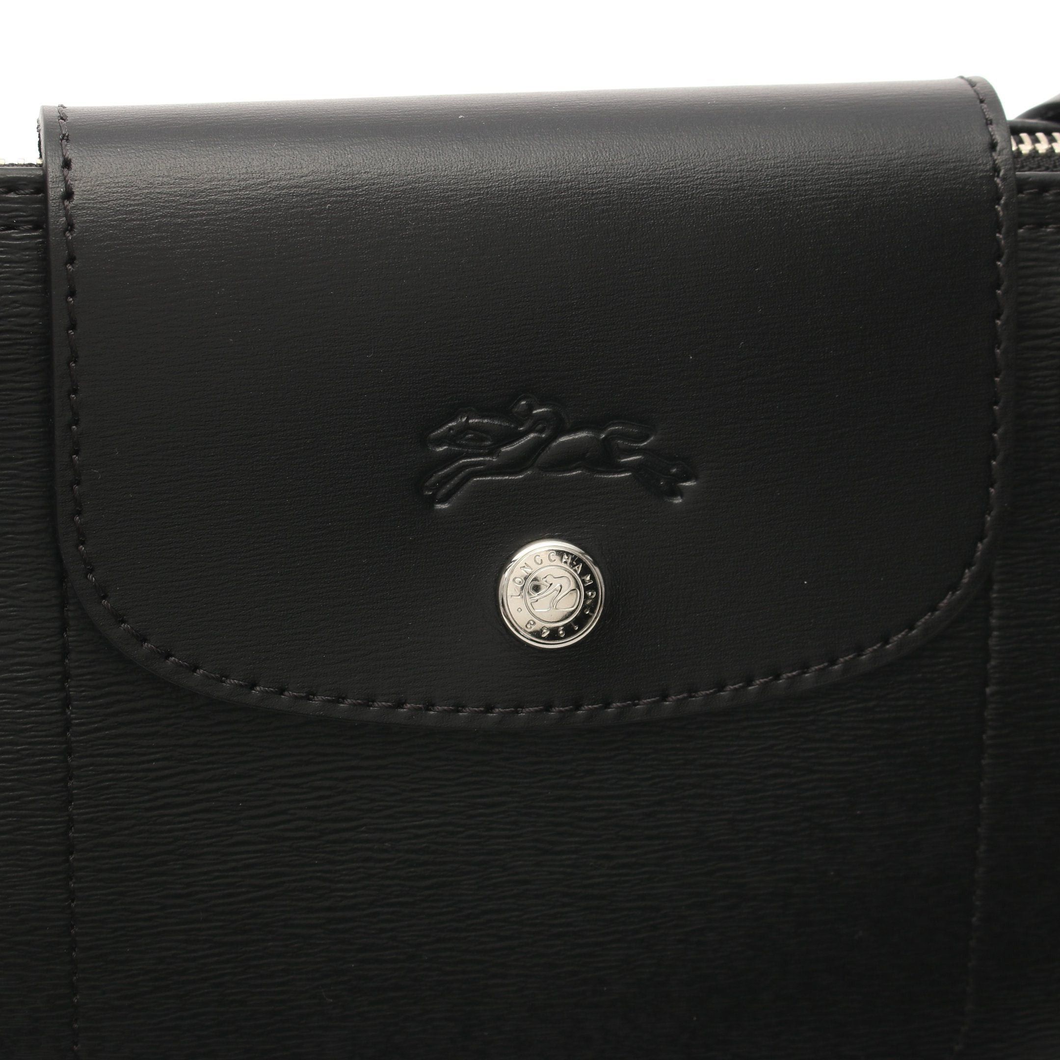 Longchamp Longchamp Le Preage City Shoulder Bag Tote Leather Black Size ONE SIZE - 8 Thumbnail