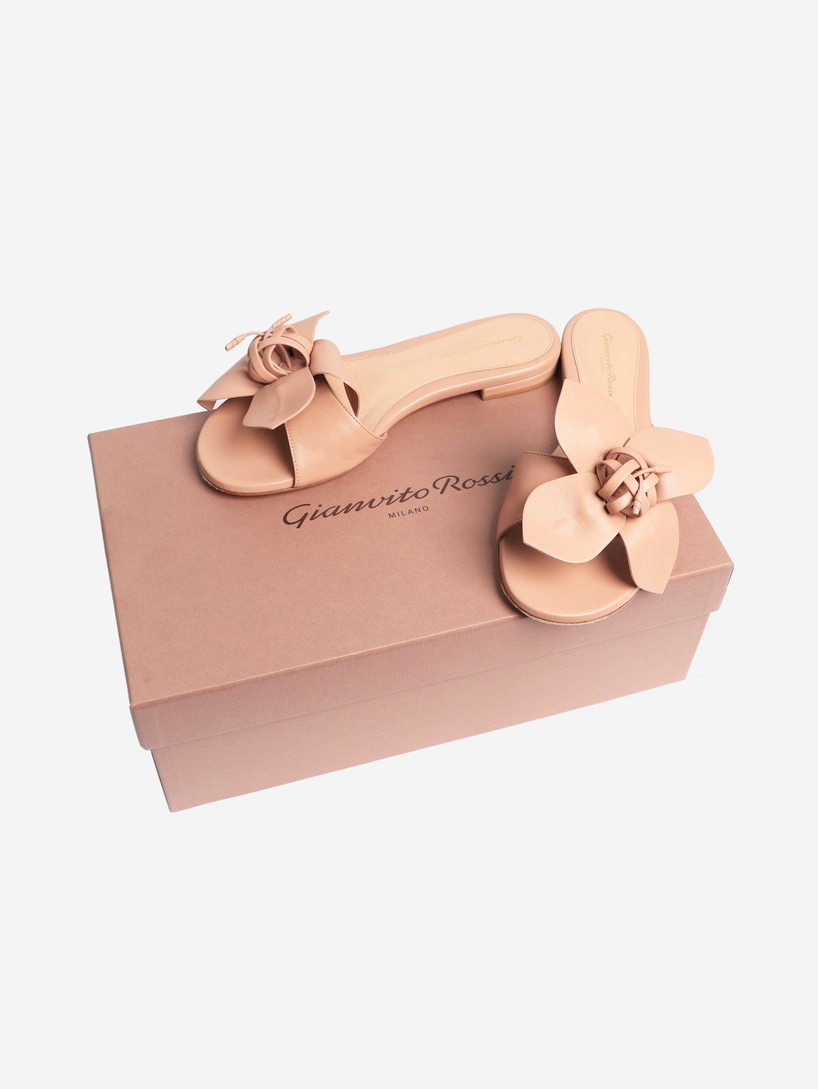 Dusty pink Lucilla flats - size UK 5