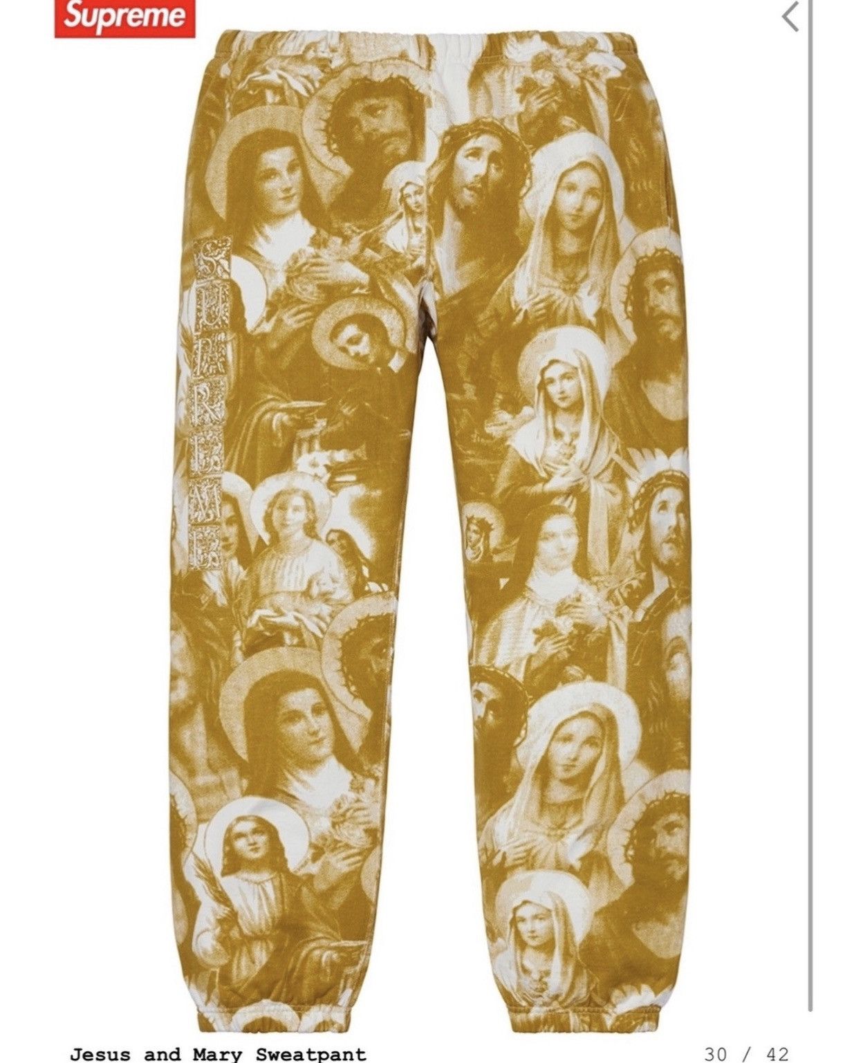 Supreme jesus and mary sweatpants online