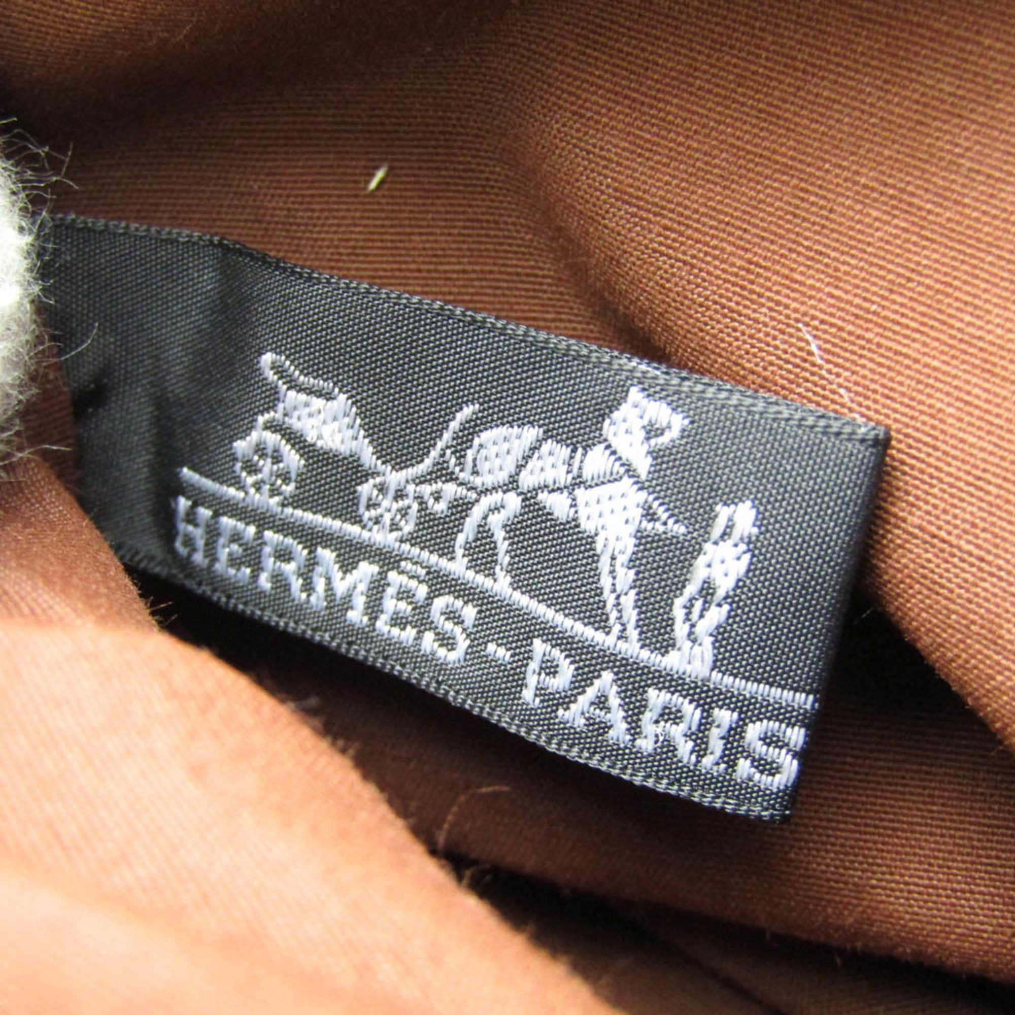 Hermes Hermes Bolide PM Women,Men Cotton,Leather Pouch Brown Size ONE SIZE - 8 Thumbnail