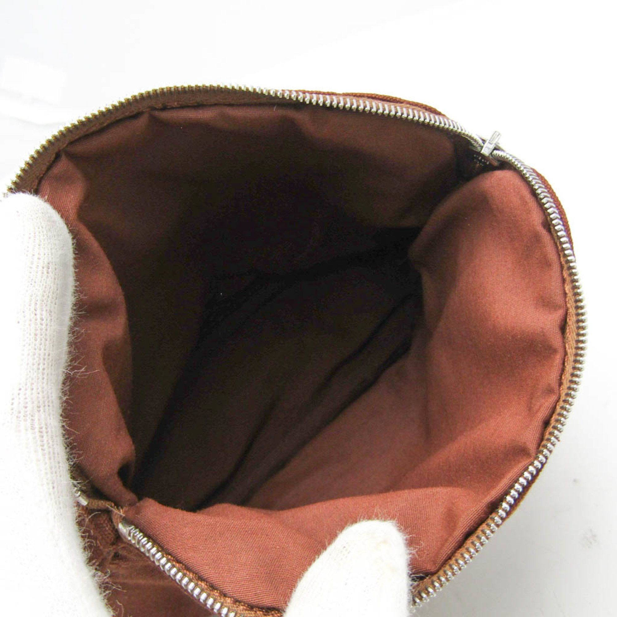 Hermes Hermes Bolide PM Women,Men Cotton,Leather Pouch Brown Size ONE SIZE - 3 Thumbnail