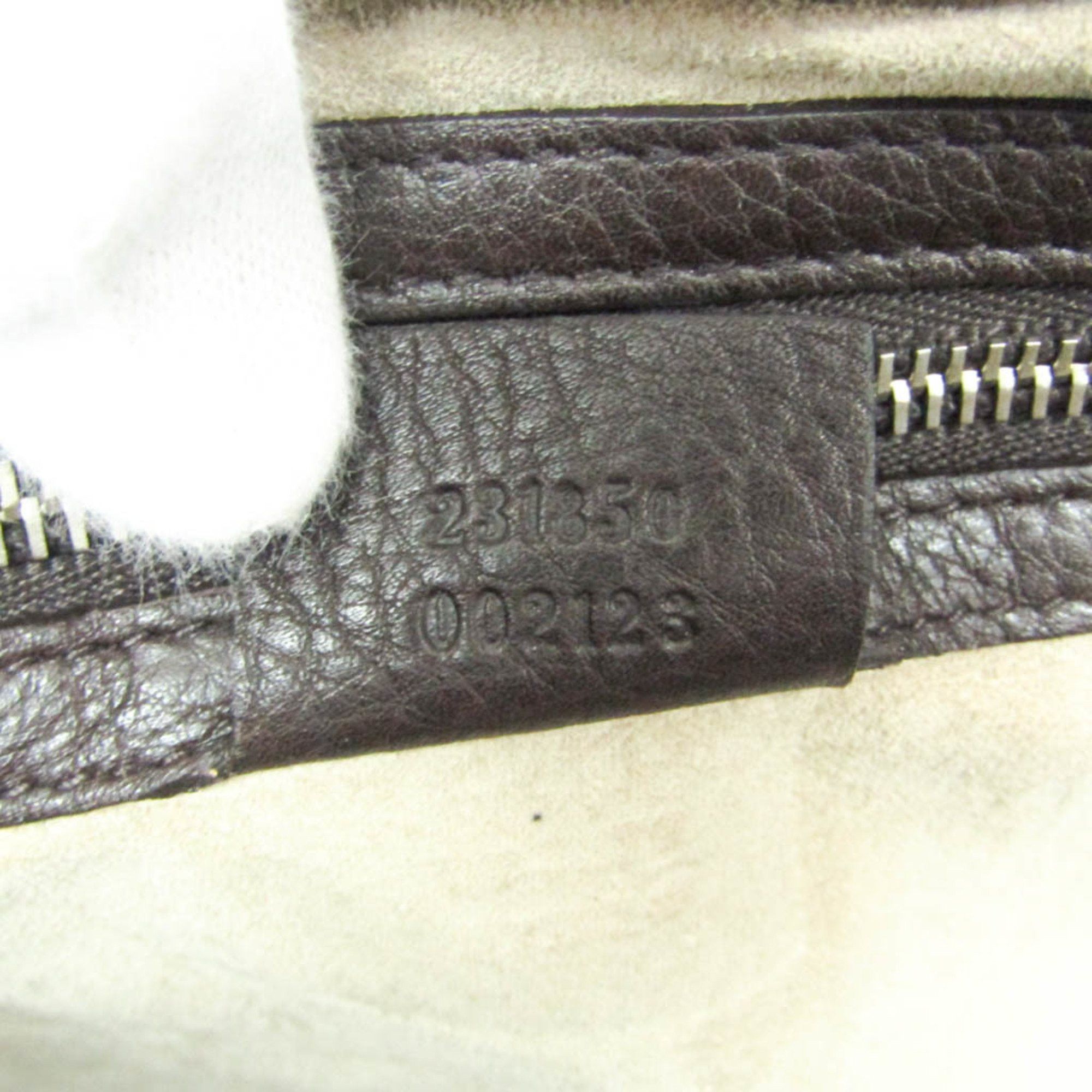 Gucci Gucci Business Bag 231850 Men's Leather Briefcase,Shoulder Bag Dark Brown Size ONE SIZE - 14 Thumbnail