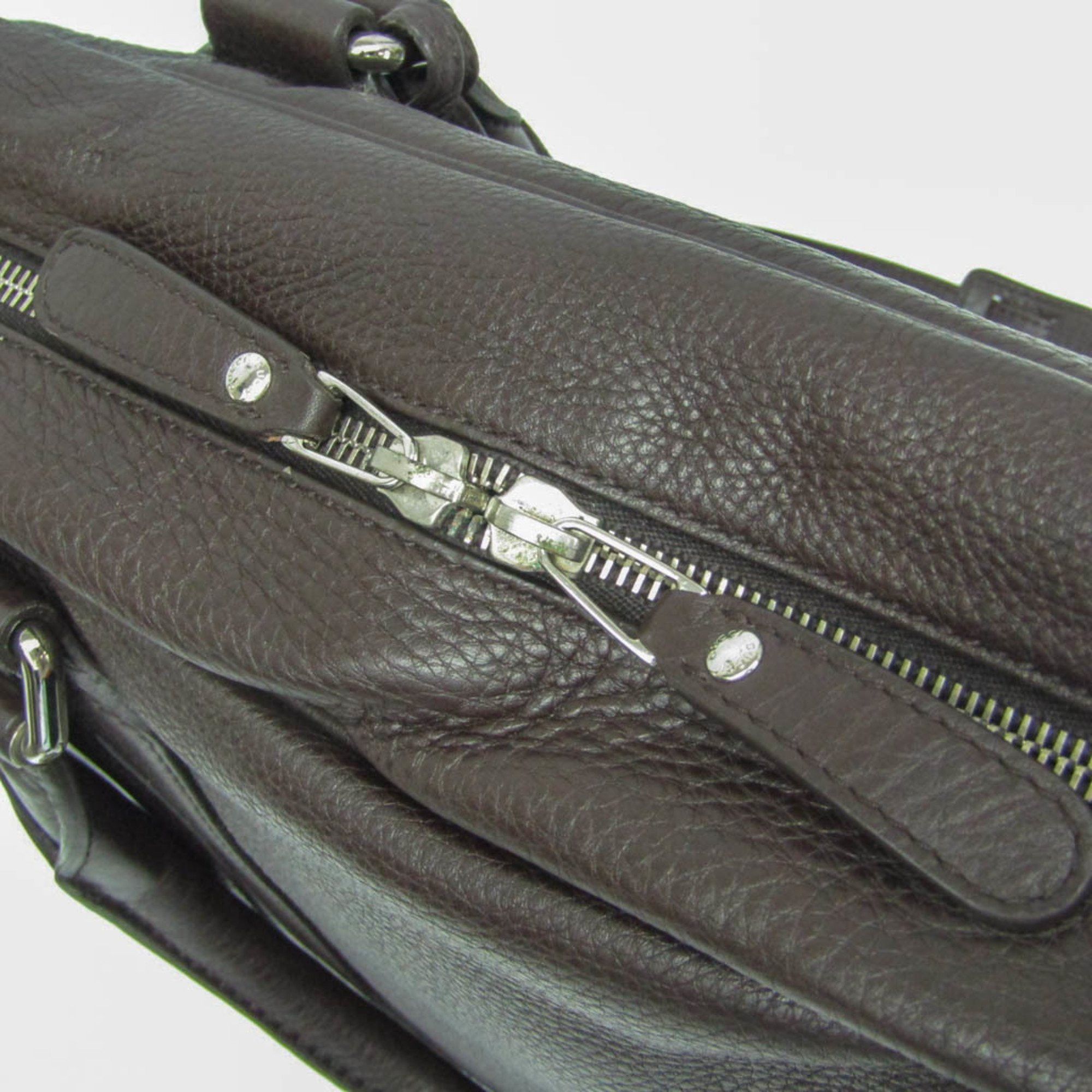 Gucci Gucci Business Bag 231850 Men's Leather Briefcase,Shoulder Bag Dark Brown Size ONE SIZE - 7 Thumbnail