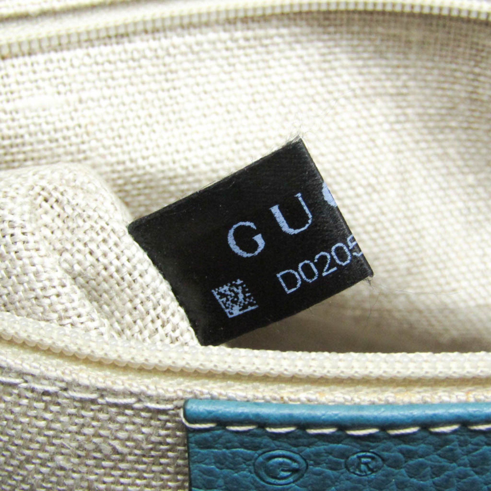 Gucci Gucci Interlocking G 449659 Women's Leather Handbag,Shoulder Bag Blue Size ONE SIZE - 13 Thumbnail
