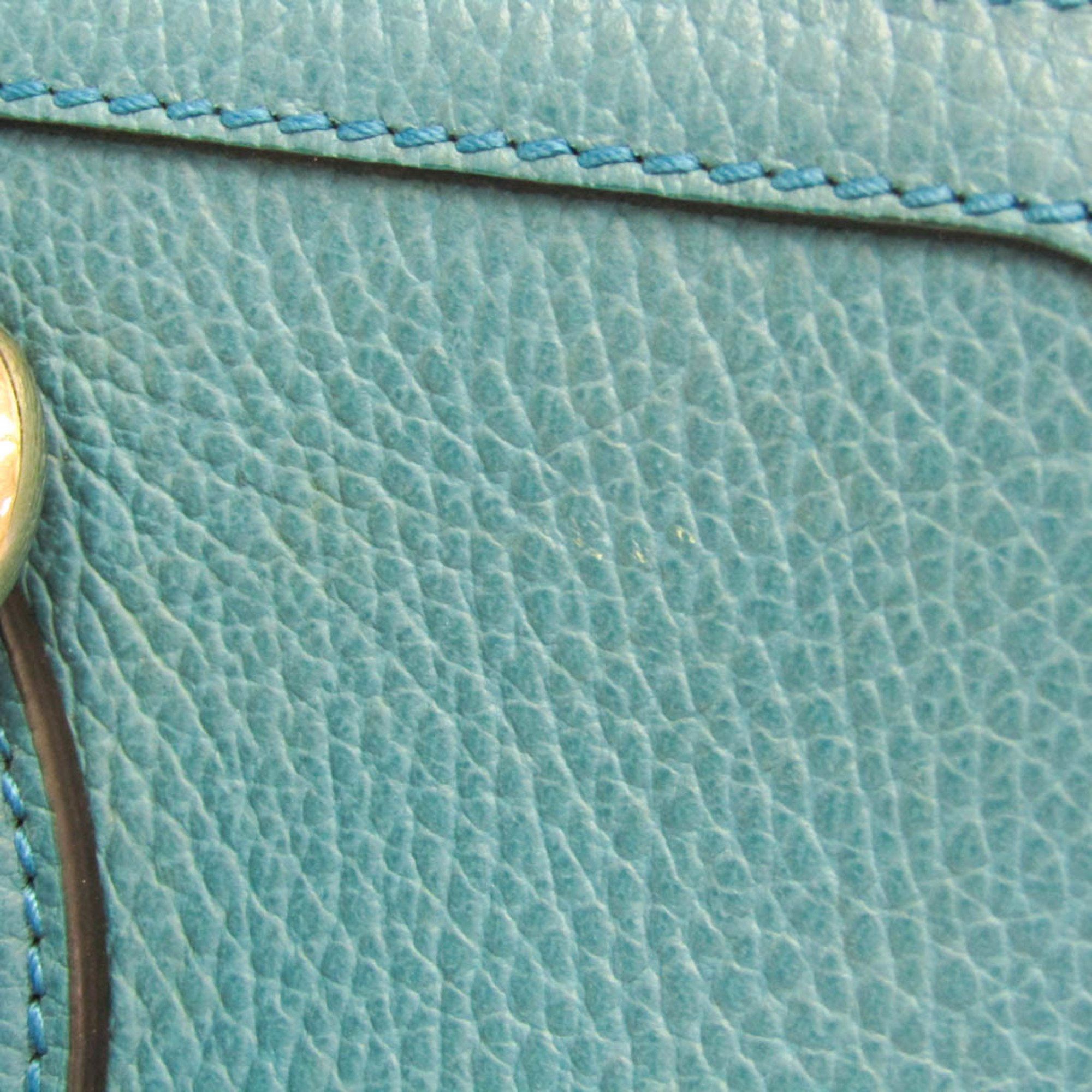 Gucci Gucci Interlocking G 449659 Women's Leather Handbag,Shoulder Bag Blue Size ONE SIZE - 6 Thumbnail