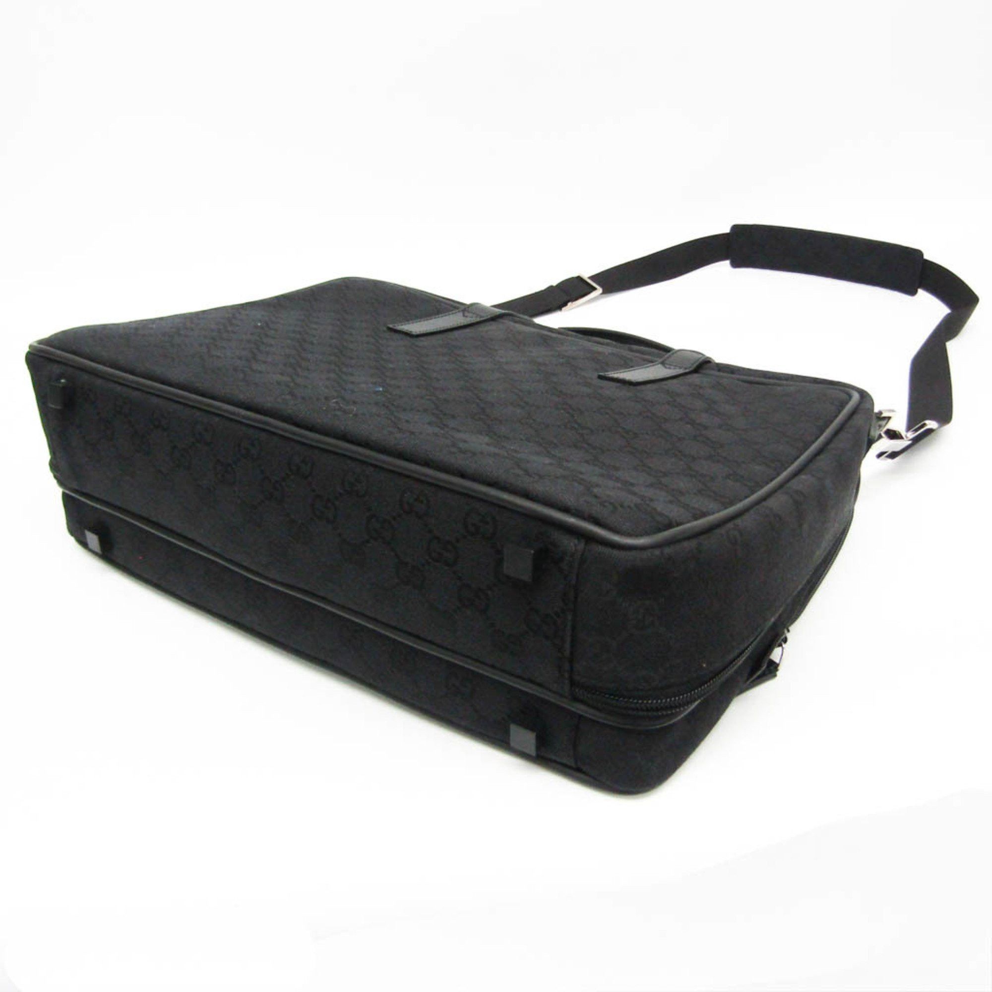 Gucci Gucci GG Canvas 28723 Men's GG Canvas Briefcase,Shoulder Bag Black Size ONE SIZE - 3 Thumbnail