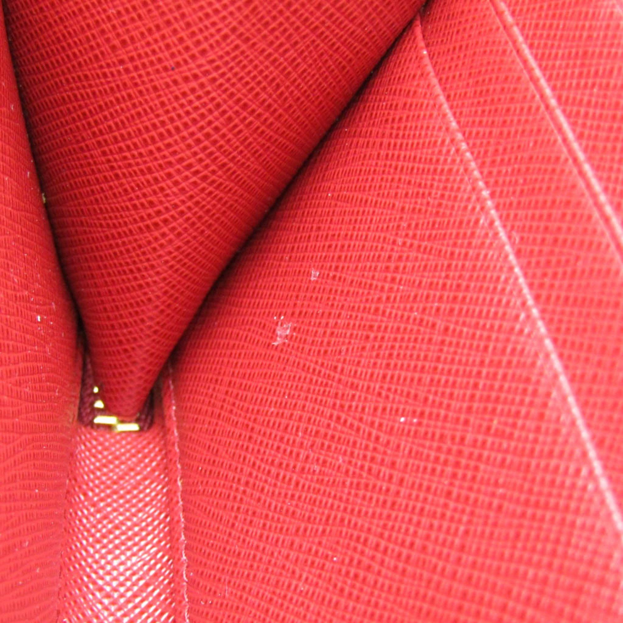 Prada Prada 1ML030 Men,Women Saffiano Long Bill Wallet (bi-fold) Red Color Size ONE SIZE - 9 Thumbnail