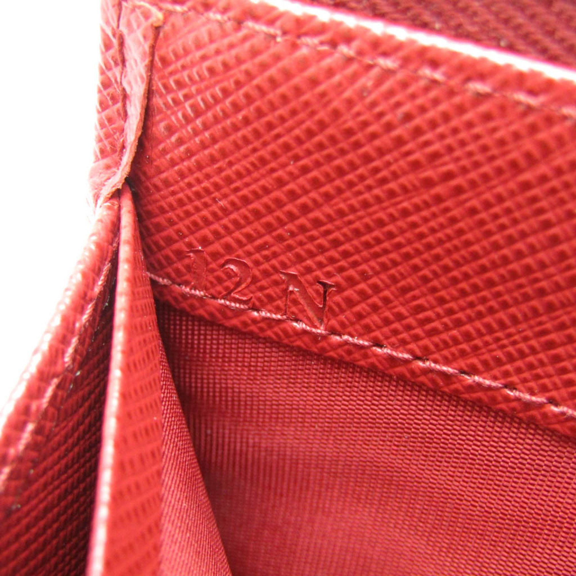 Prada Prada 1ML030 Men,Women Saffiano Long Bill Wallet (bi-fold) Red Color Size ONE SIZE - 13 Thumbnail