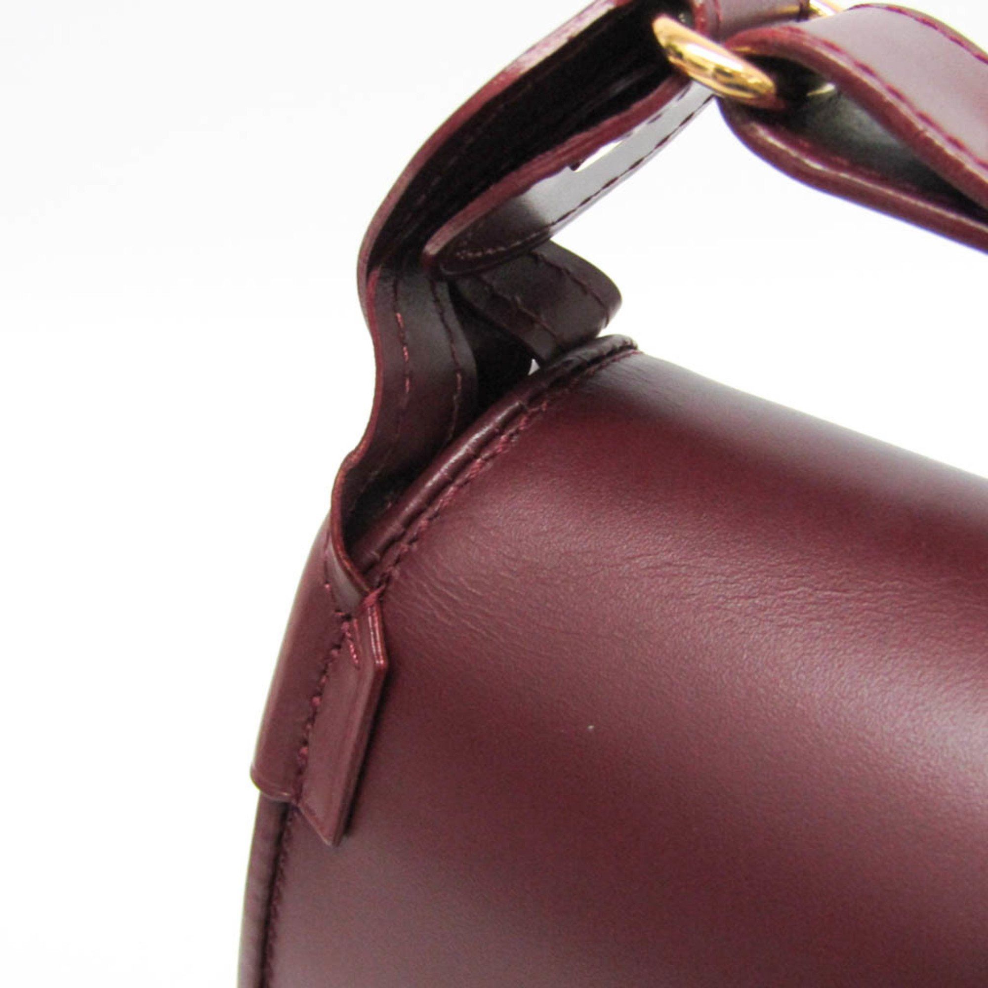 Cartier Cartier Must L1000536 Women's Leather Shoulder Bag Bordeaux Size ONE SIZE - 12 Thumbnail
