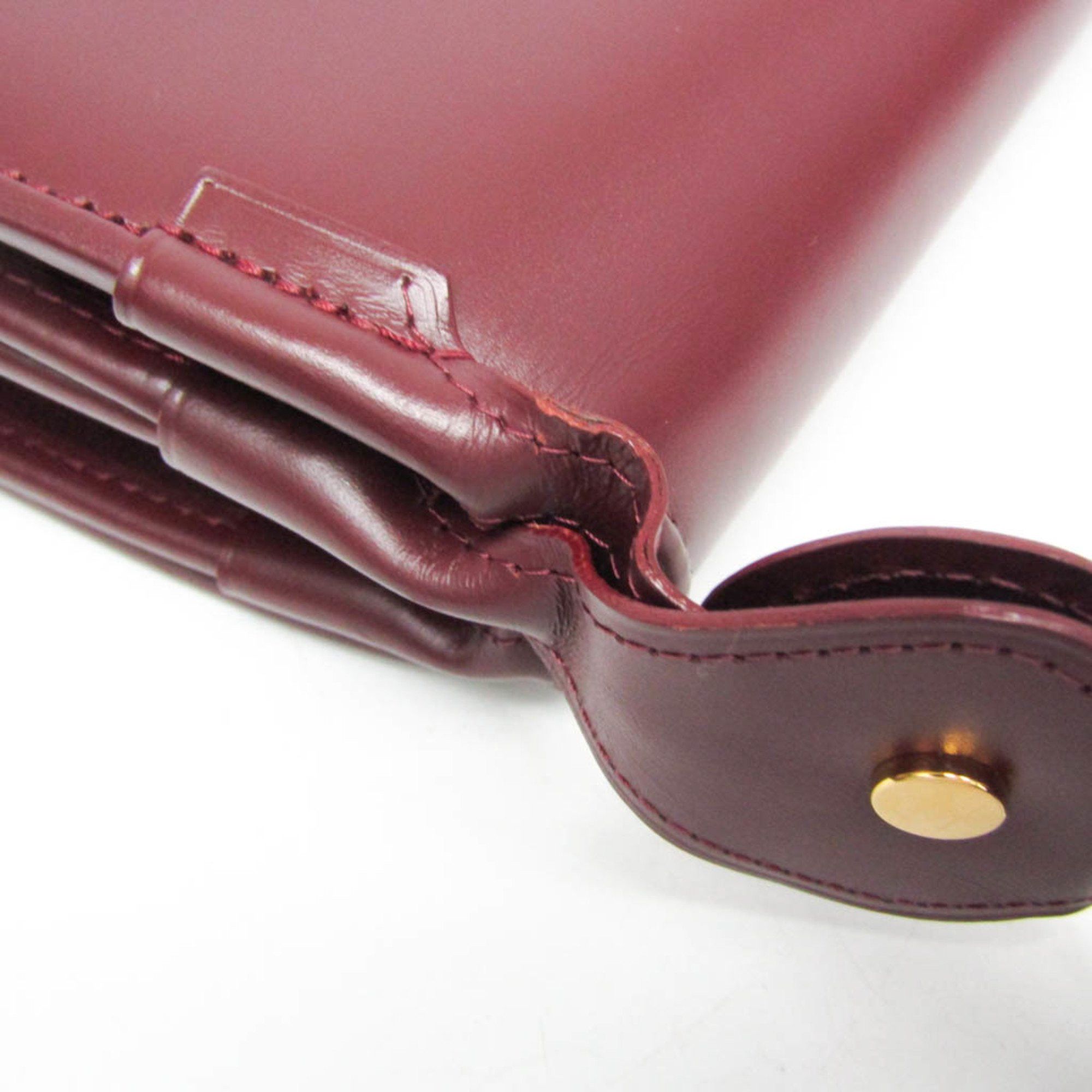 Cartier Cartier Must L1000536 Women's Leather Shoulder Bag Bordeaux Size ONE SIZE - 7 Thumbnail