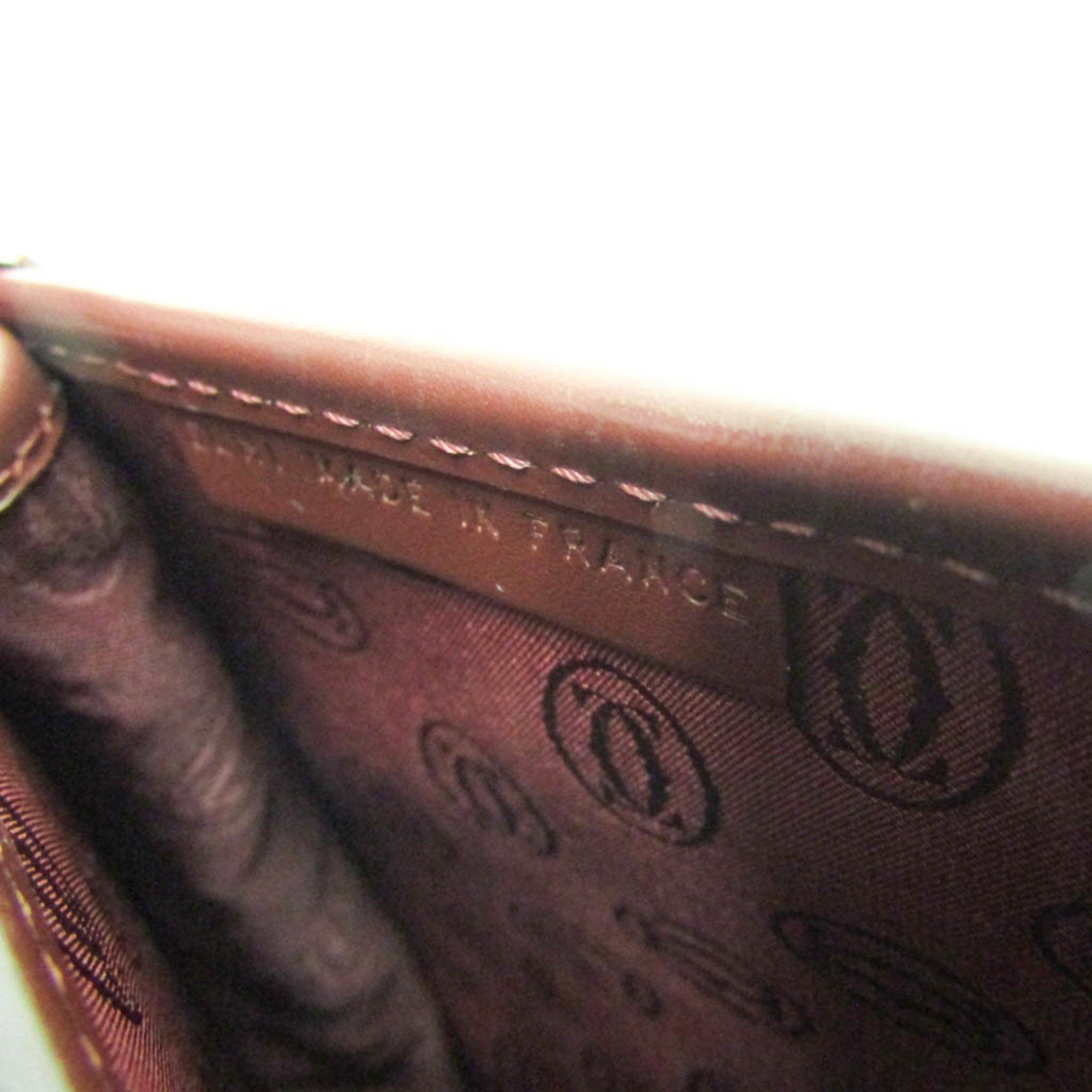 Cartier Cartier Must L1000536 Women's Leather Shoulder Bag Bordeaux Size ONE SIZE - 15 Thumbnail