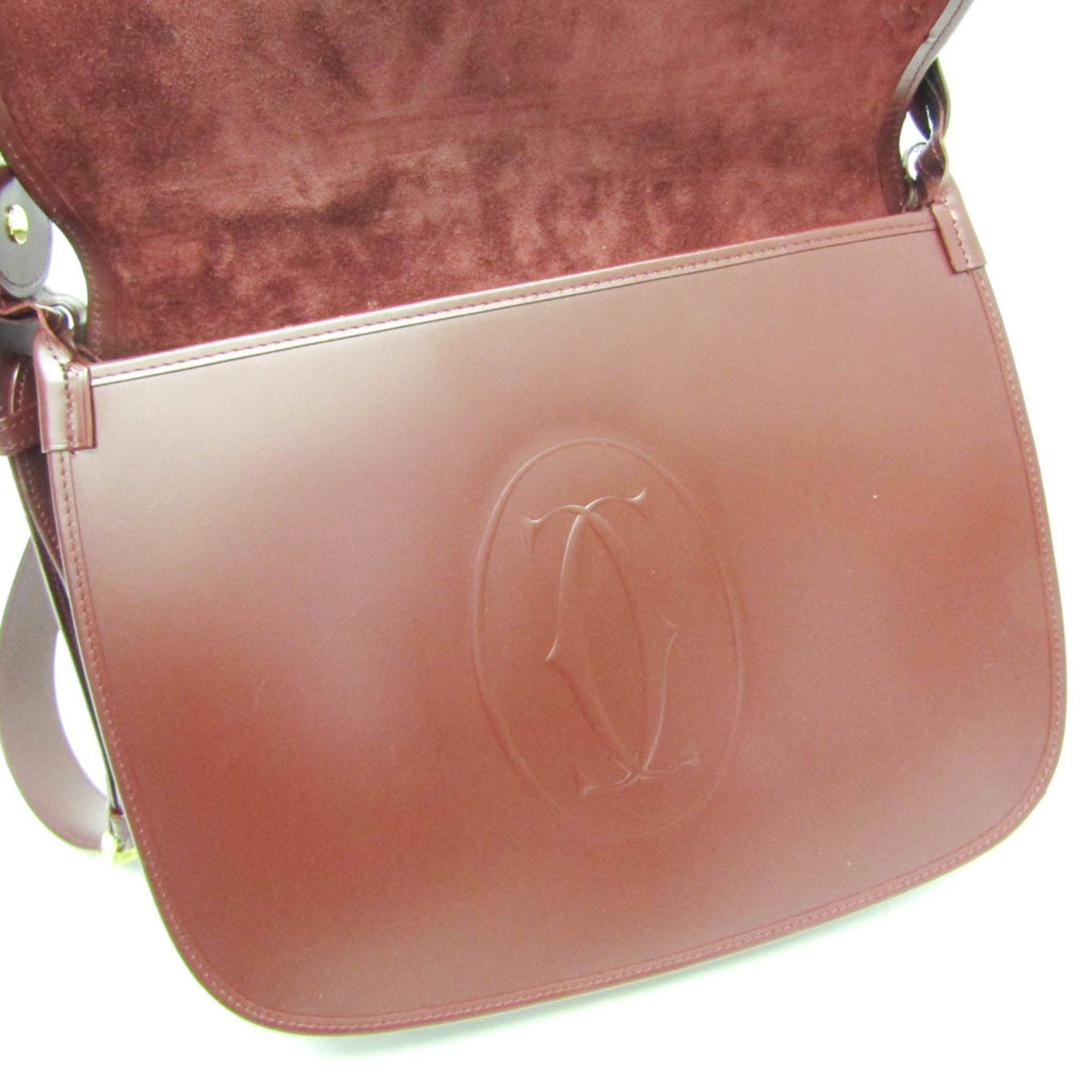 Cartier Cartier Must L1000536 Women's Leather Shoulder Bag Bordeaux Size ONE SIZE - 13 Thumbnail