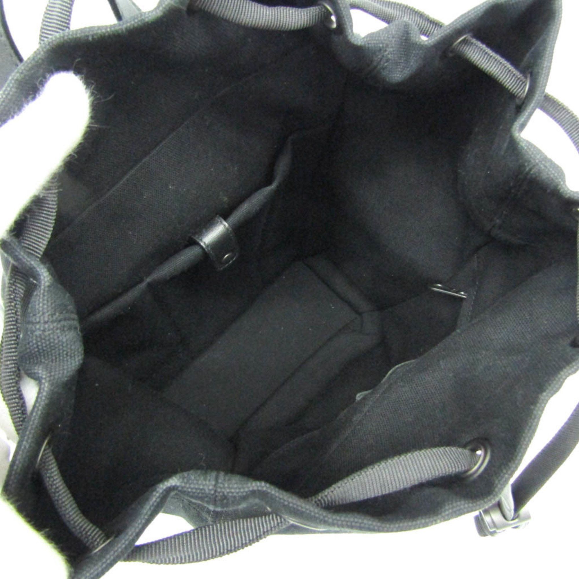 Bottega Veneta Bottega Veneta Drawstring Bag Stripe Men's Leather,Canvas Backpack Black,Gray,White Size ONE SIZE - 3 Thumbnail