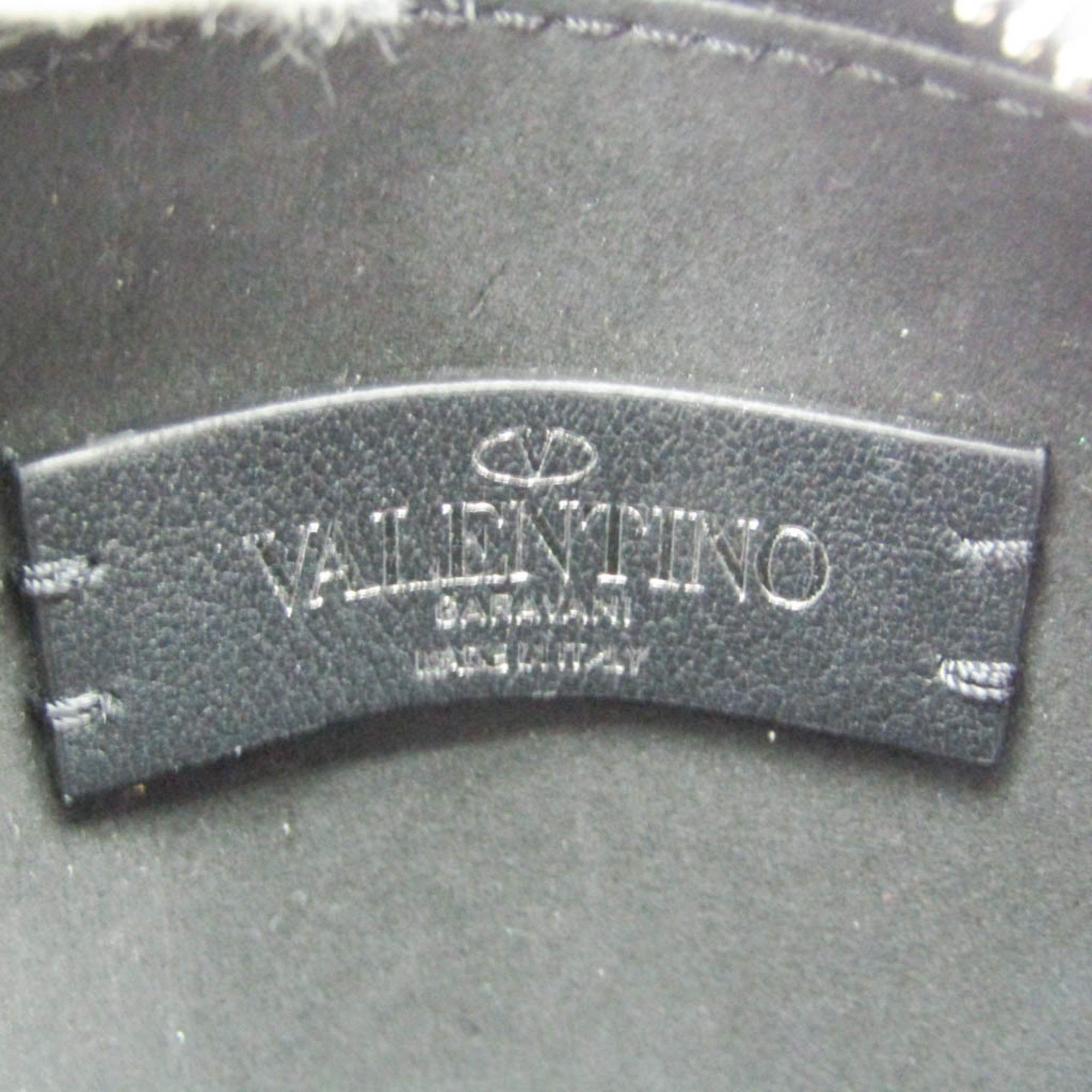 Valentino Valentino Garavani All-over Pattern Women's Leather Shoulder Bag Black,Red Color Size ONE SIZE - 8 Thumbnail