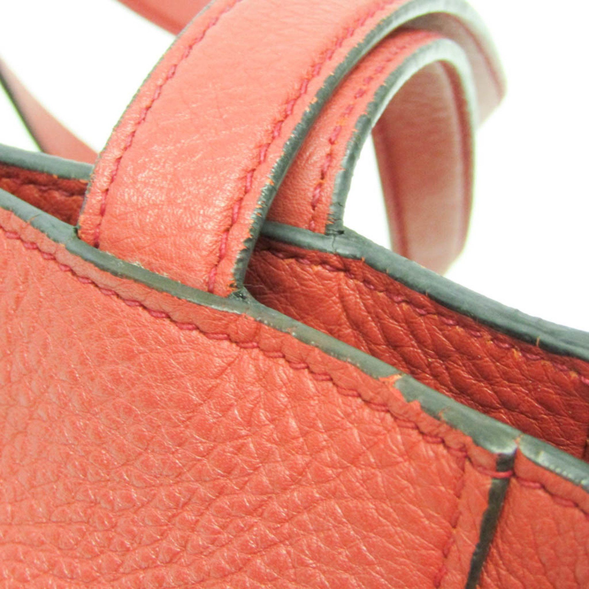 Prada Prada Women's Leather Tote Bag Red Color Size ONE SIZE - 9 Thumbnail