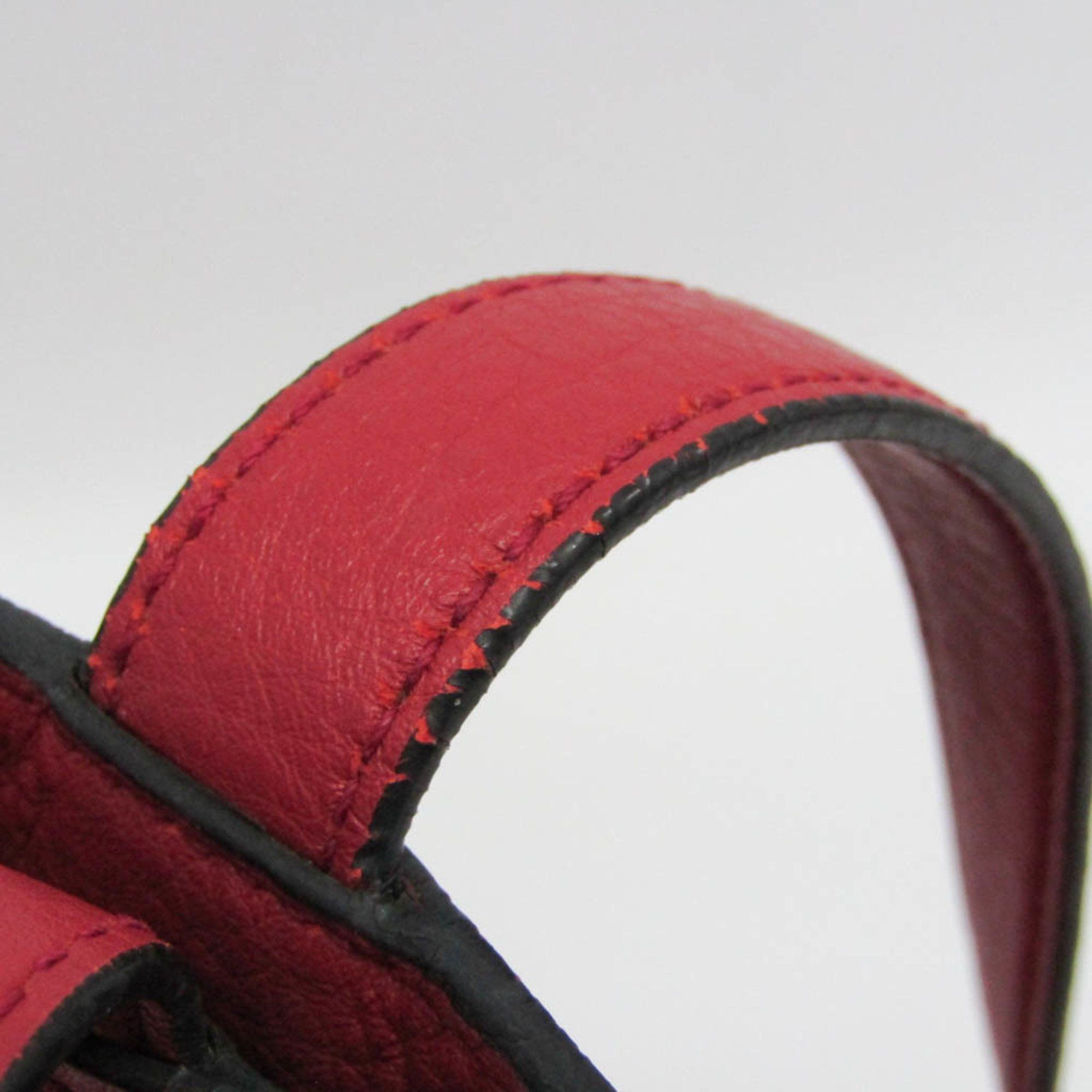 Prada Prada Women's Leather Tote Bag Red Color Size ONE SIZE - 10 Thumbnail