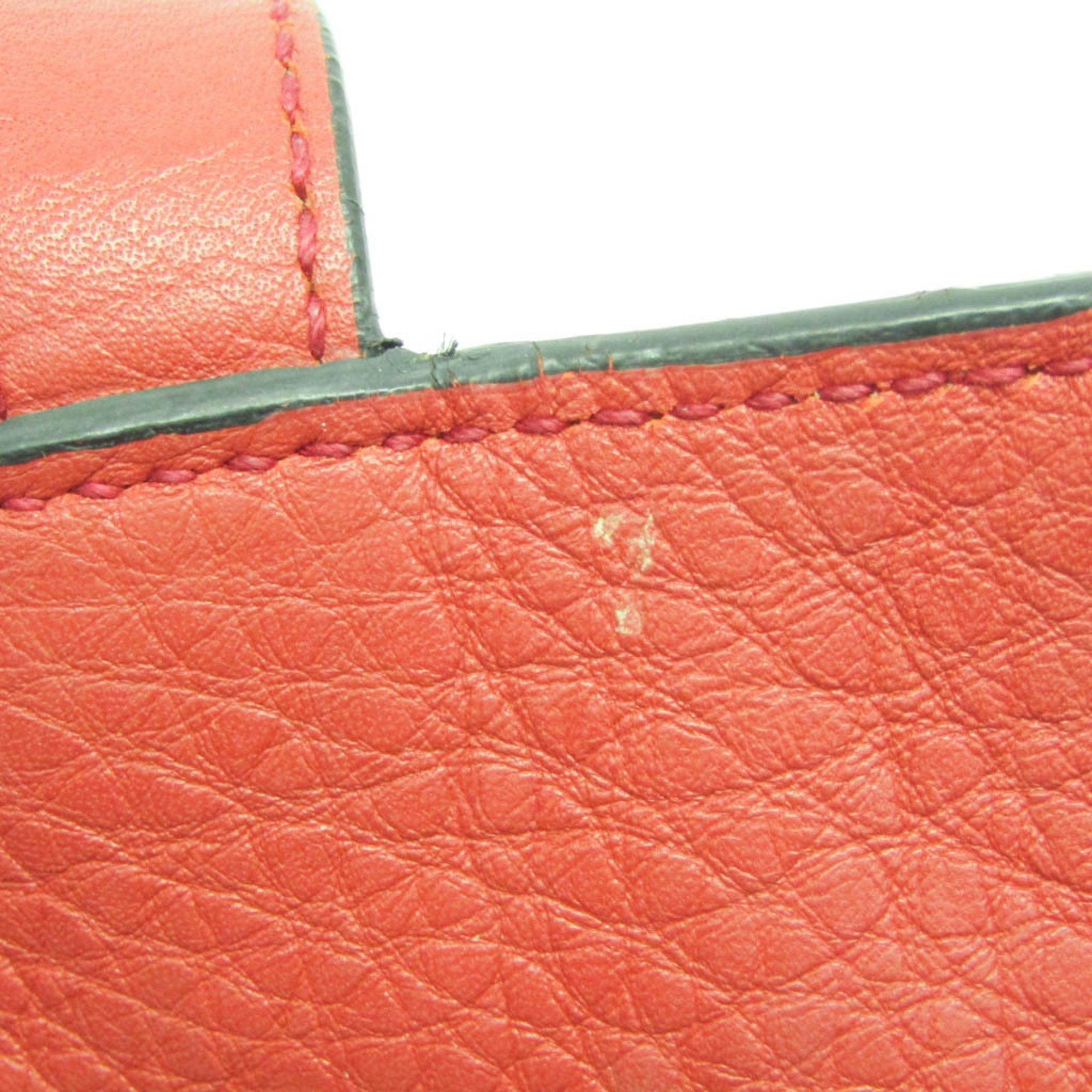Prada Prada Women's Leather Tote Bag Red Color Size ONE SIZE - 14 Thumbnail