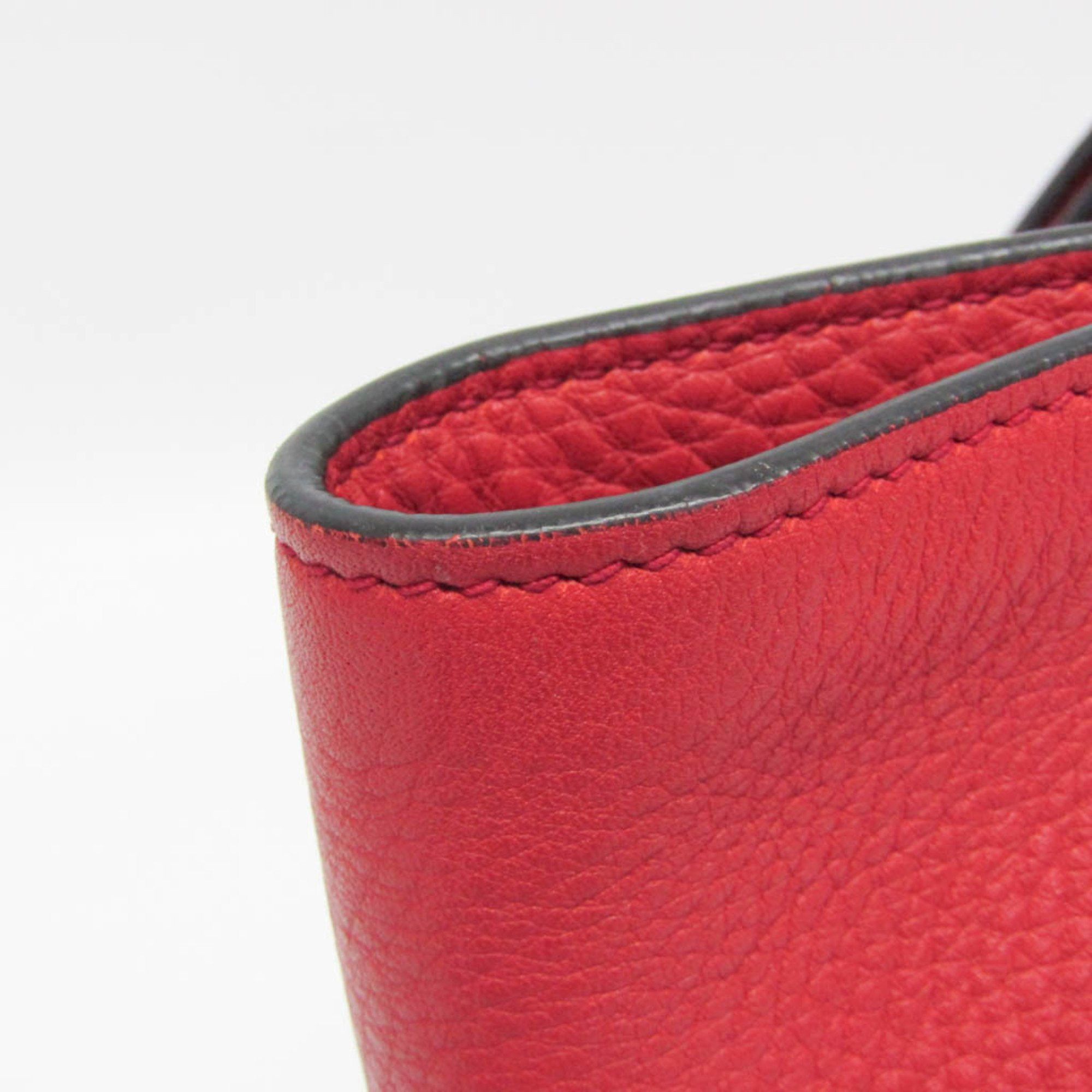 Prada Prada Women's Leather Tote Bag Red Color Size ONE SIZE - 8 Thumbnail