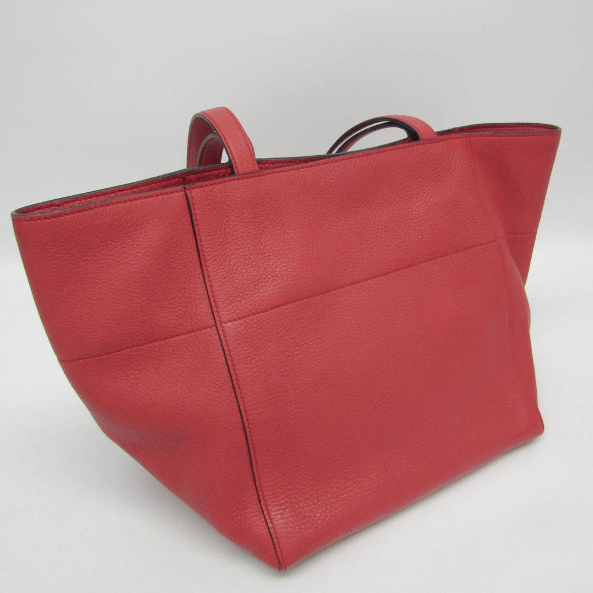 Prada Prada Women's Leather Tote Bag Red Color Size ONE SIZE - 7 Thumbnail