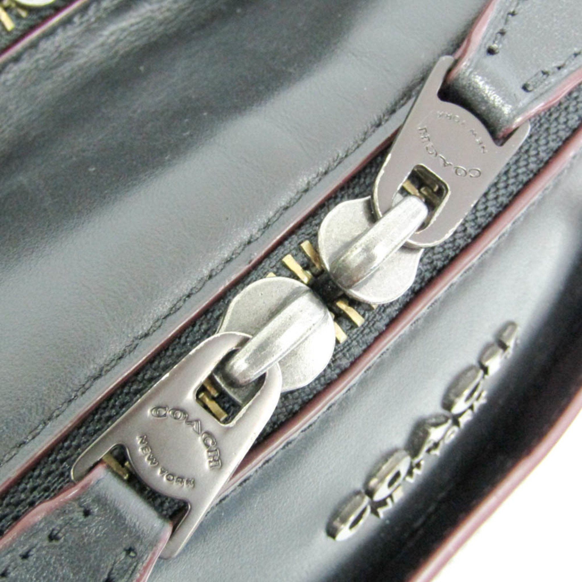 Coach Coach Signature F79974 Men's PVC,Leather Briefcase,Shoulder Bag Black,Gray Size ONE SIZE - 11 Thumbnail