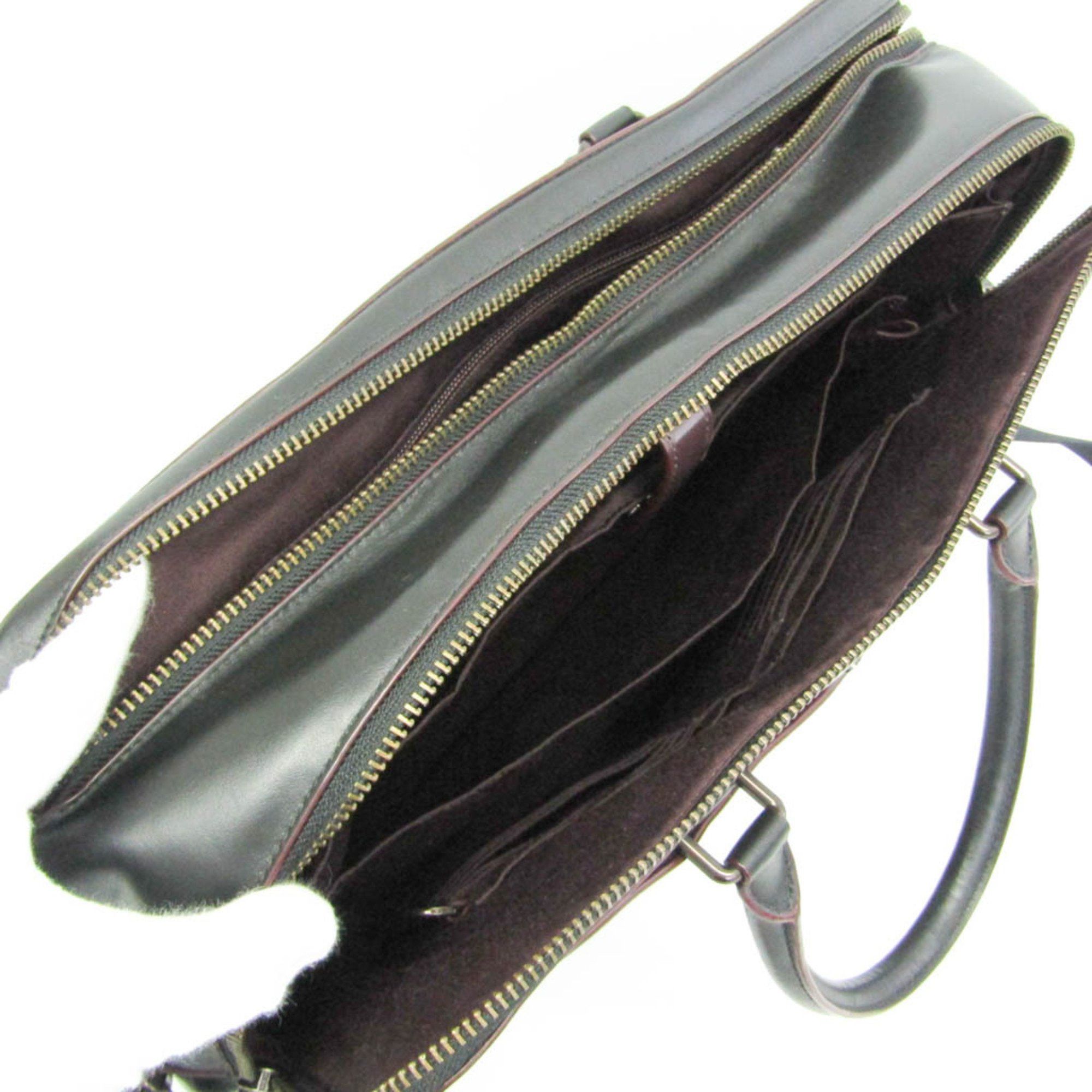 Coach Coach Signature F79974 Men's PVC,Leather Briefcase,Shoulder Bag Black,Gray Size ONE SIZE - 3 Thumbnail