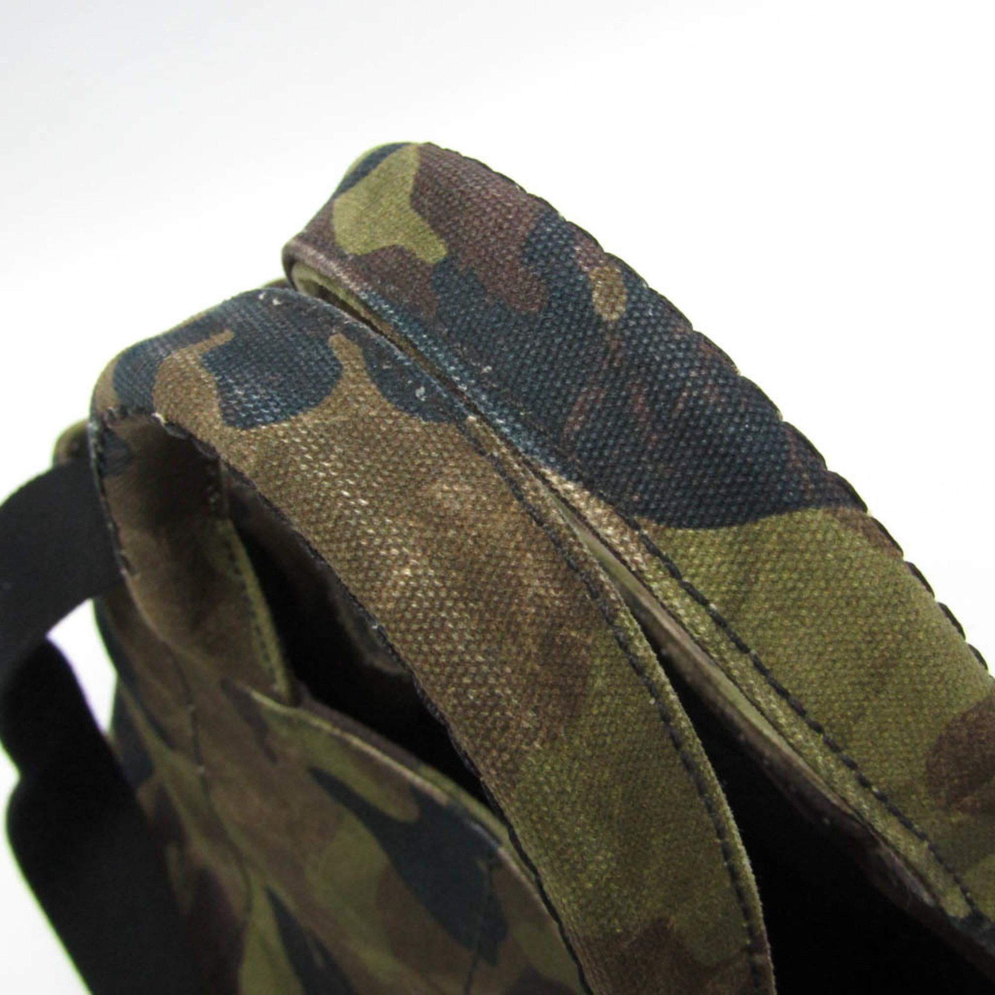 Prada Prada Canapa Camouflage B2642B Women's Canvas Handbag,Shoulder Bag Brown,Khaki Size ONE SIZE - 7 Thumbnail