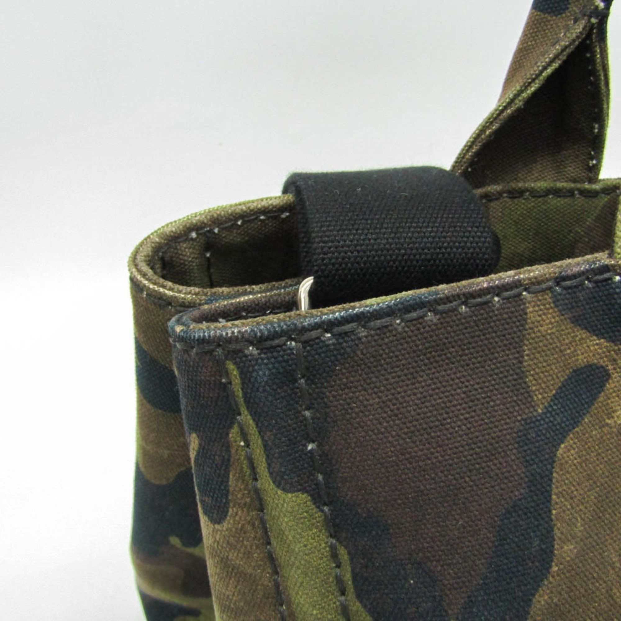 Prada Prada Canapa Camouflage B2642B Women's Canvas Handbag,Shoulder Bag Brown,Khaki Size ONE SIZE - 6 Thumbnail