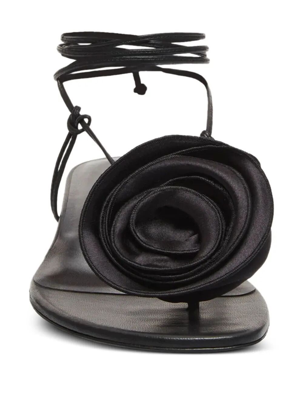 Magda Butrym WRAP AROUND FLAT FLOWER SANDALS Size US 7.5 / IT 37.5 - 3 Thumbnail