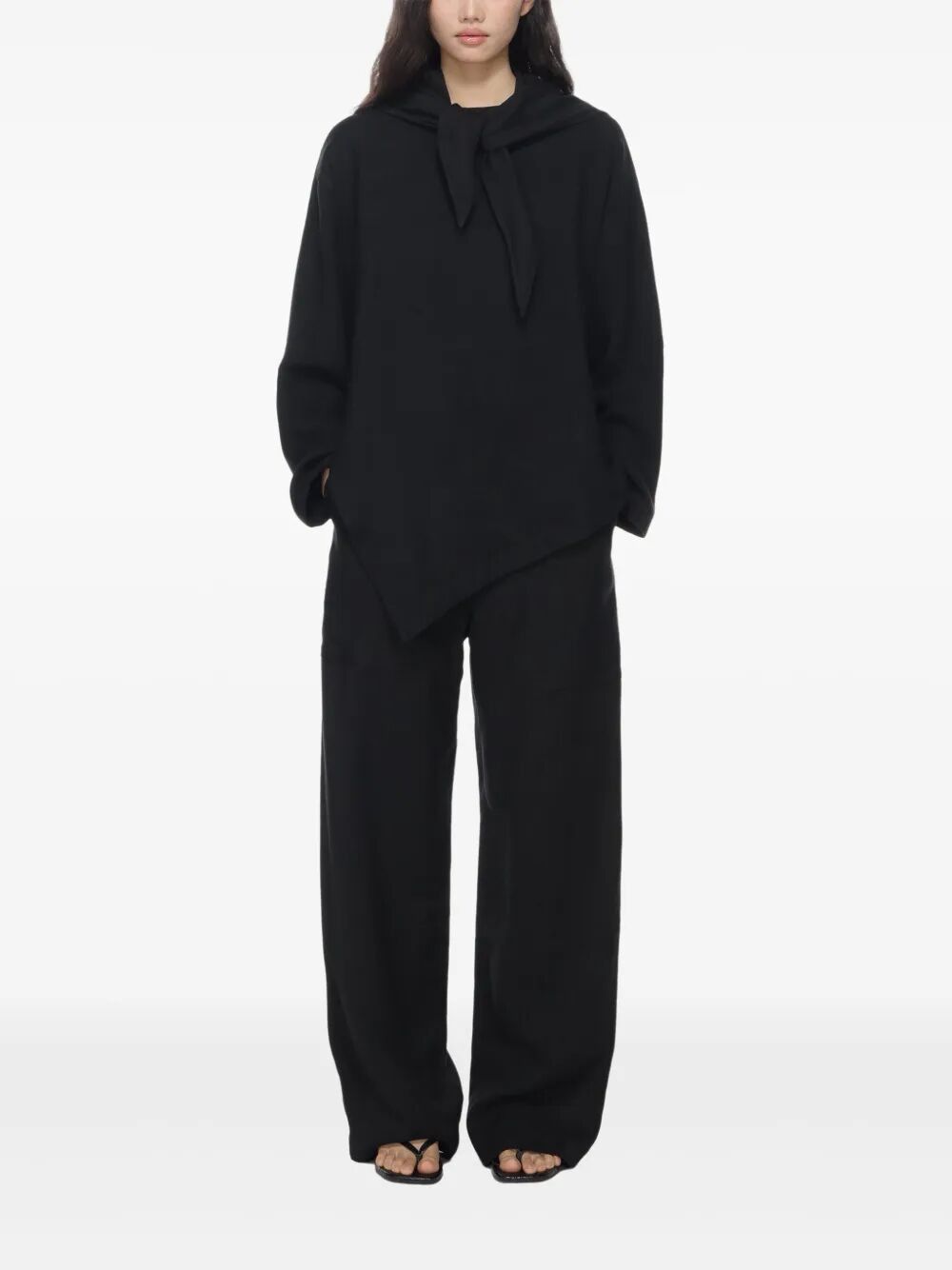 Studio Nicholson ZIP FRONT WIDE LEG PANTS Size 27" / US 4 / IT 40 - 5 Thumbnail
