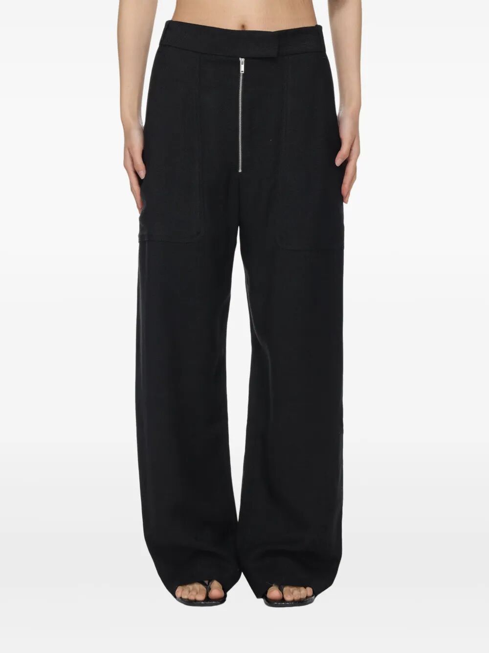 Studio Nicholson ZIP FRONT WIDE LEG PANTS Size 27" / US 4 / IT 40 - 3 Thumbnail