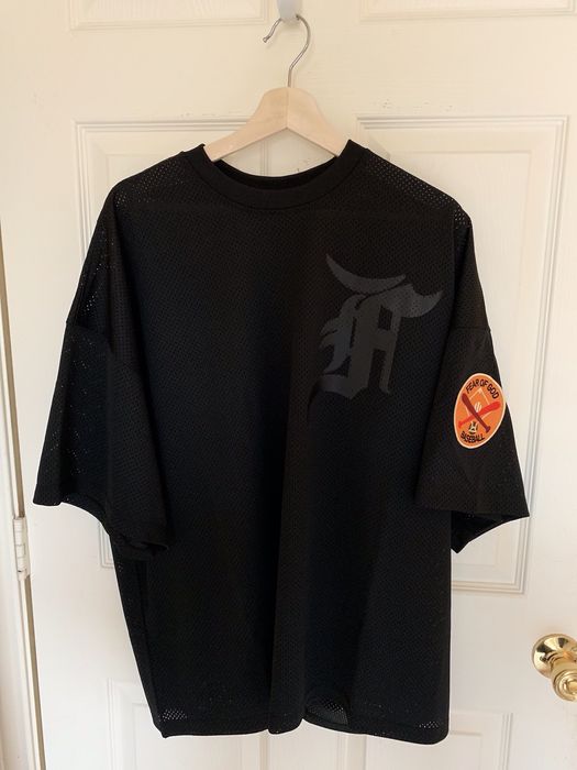 Fear of God Mesh Batting Practice Jersey Black Size M | Grailed