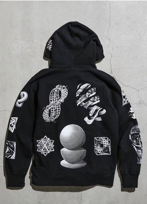 Supreme x mc escher hot sale hoodie