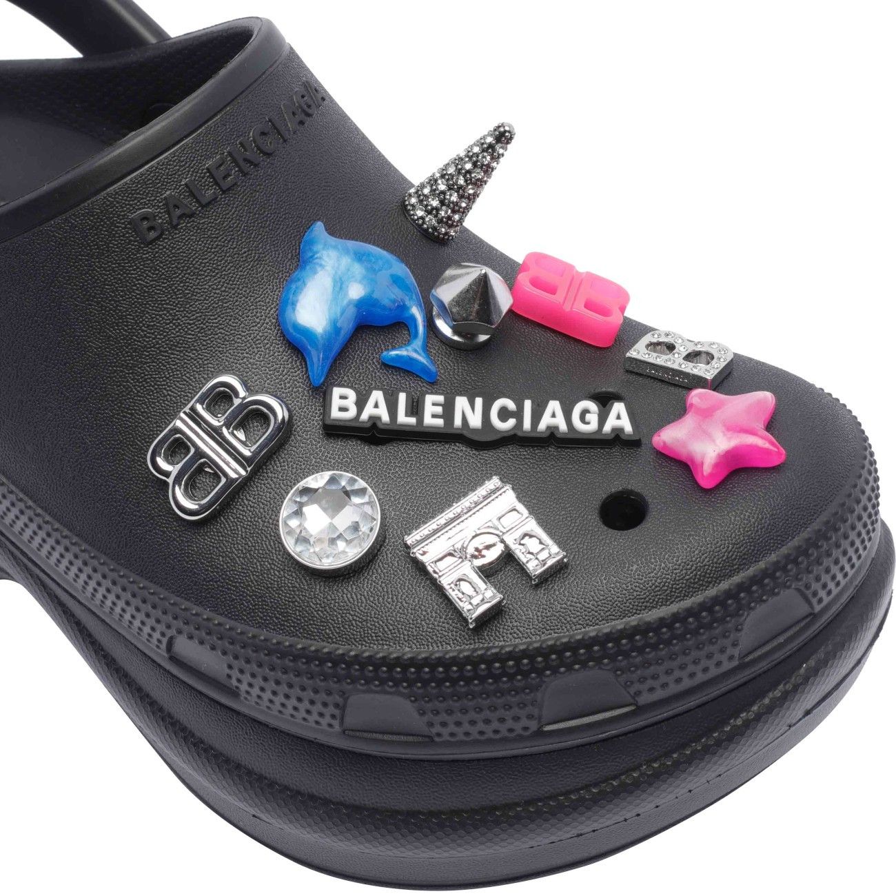 Balenciaga JIBBITZ CROCS SABOT Size US 9 / IT 39 - 2 Thumbnail