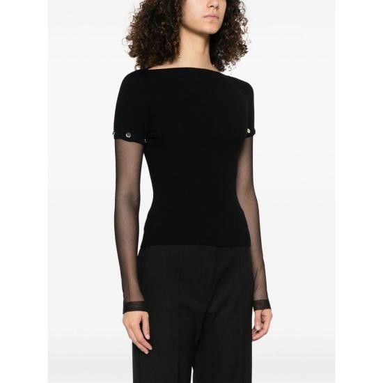 Sportmax SPORTMAX Women Tops ALCIDE 081 004 BLACK Size S / US 4 / IT 40 - 2 Thumbnail