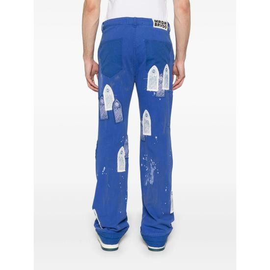 Who Decides War WHO DECIDES WAR Men Straight Pants SKY PAINTER CA INDIG BLUE Size US 30 / EU 46 - 3 Thumbnail