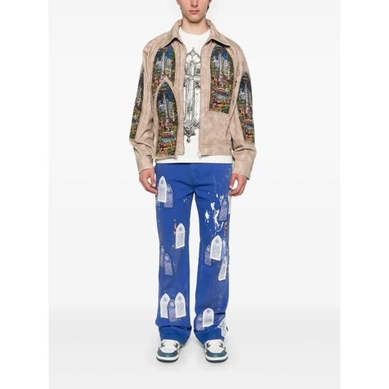 Who Decides War WHO DECIDES WAR Men Straight Pants SKY PAINTER CA INDIG BLUE Size US 30 / EU 46 - 5 Thumbnail