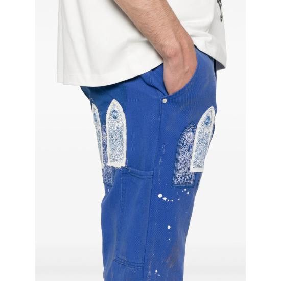 Who Decides War WHO DECIDES WAR Men Straight Pants SKY PAINTER CA INDIG BLUE Size US 30 / EU 46 - 2 Thumbnail