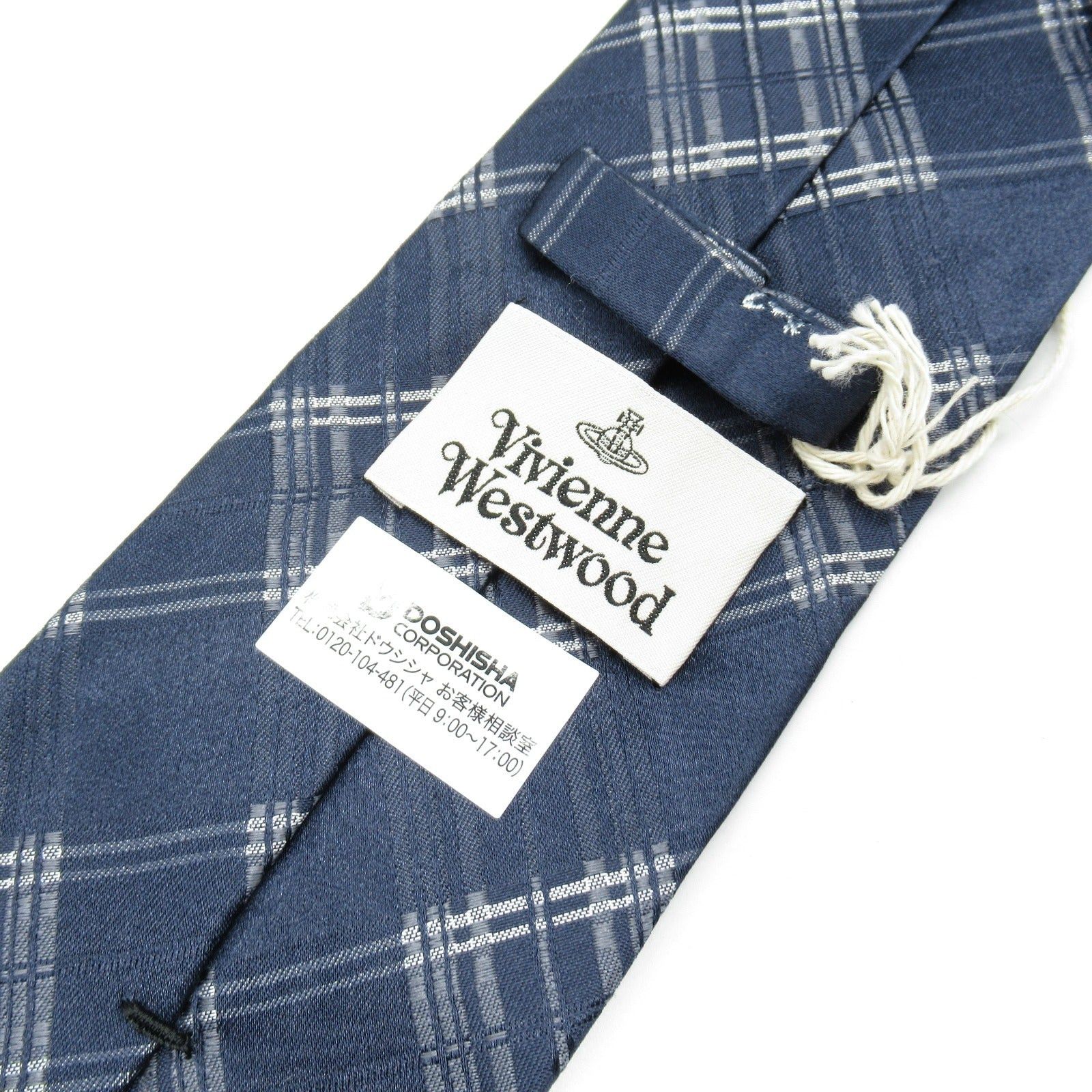 Vivienne Westwood Vivienne Westwood Tie Silk Navy Size ONE SIZE - 4 Thumbnail