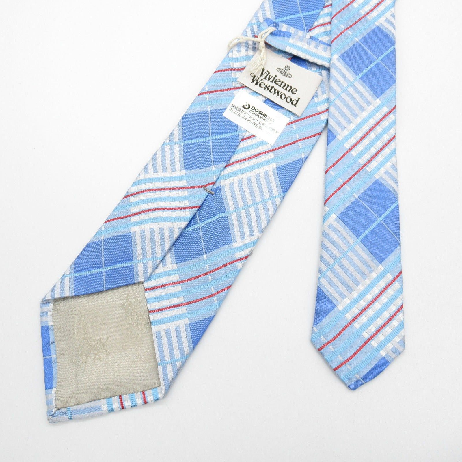 Vivienne Westwood Vivienne Westwood Tie Silk Blue Size ONE SIZE - 3 Thumbnail