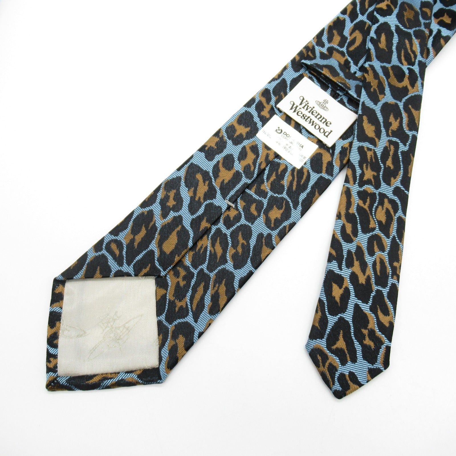 Vivienne Westwood Vivienne Westwood Tie Silk Blue Brown Size ONE SIZE - 3 Thumbnail