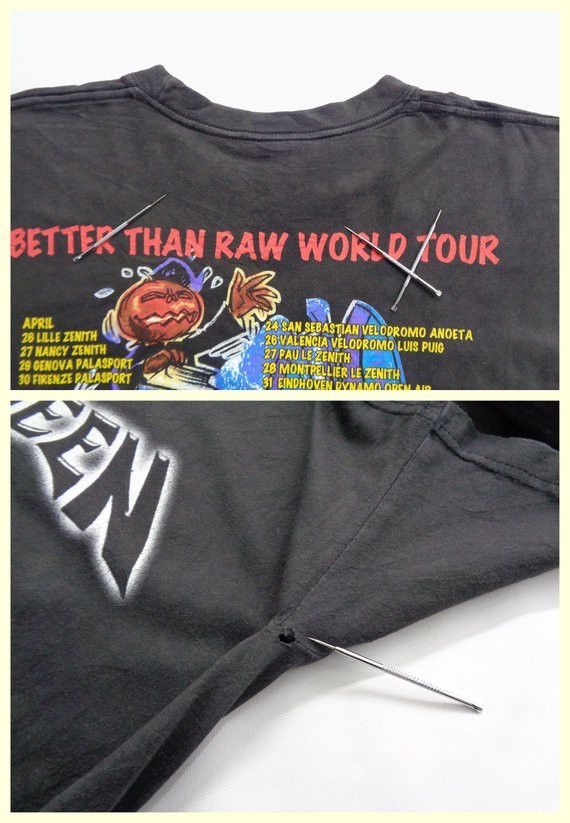トップス Helloween 1998 redwood world tour TEE Band Tees × Vintage Helloween Shirt Vintage 90's Helloween