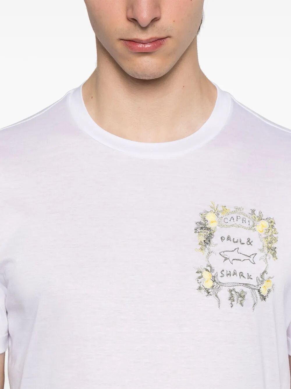Paul & Shark CAPRI EMBROIDERY X-SOFT JERSEY T-SHIRT Size US XXL / EU 58 / 5 - 4 Thumbnail