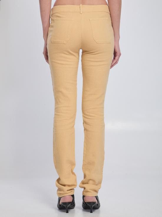 Balenciaga BALENCIAGA Women Straight Pants 8435 YELLOW Size 26" / US 2 / IT 38 - 2 Thumbnail