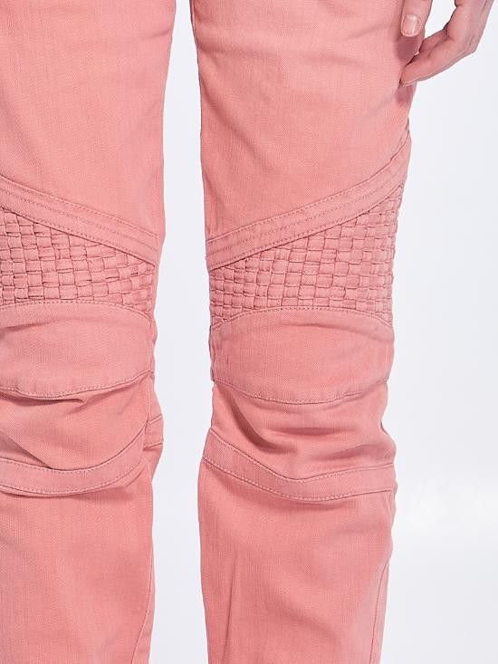 Balmain BALMAIN Women Denim Pants 12394 PINK Size 28" / US 6 / IT 42 - 4 Thumbnail
