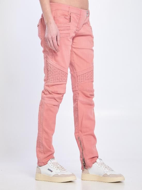Balmain BALMAIN Women Denim Pants 12394 PINK Size 28" / US 6 / IT 42 - 3 Thumbnail