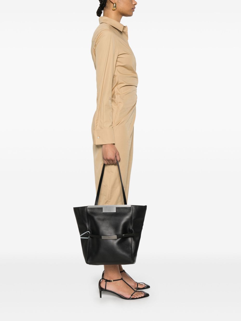 Max Mara LEATHER CLUTCH BAG Size ONE SIZE - 2 Thumbnail