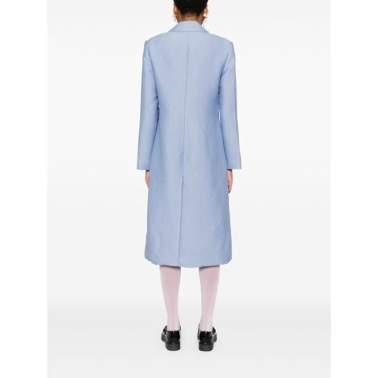 Stine Goya STINE GOYA Women Coats SGC015 2269P TREE BLUE Size S / US 4 / IT 40 - 2 Thumbnail