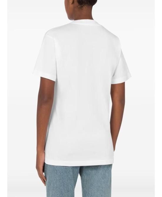 Moschino MOSCHINO Men T-Shirts 251ZZ07210241 1001 White Size US M / EU 48-50 / 2 - 2 Thumbnail